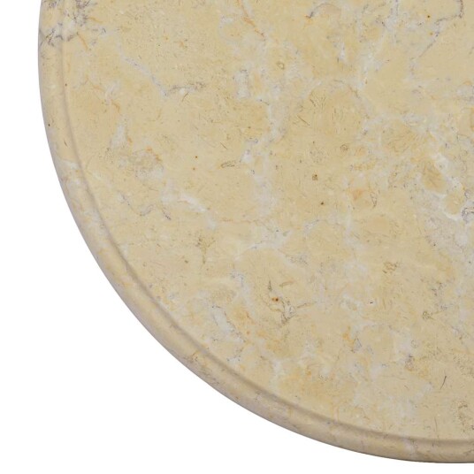  Bordplate kremhvit Ø40x2,5 cm marmor 149189