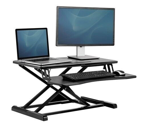 Fellowes Corsivo - standing desk converter - rectangular - black Fellowes Corsivo - standing desk converter - rectangular - black