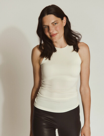 Rosemunde Rwbillie Sl Boxer Tank Top Cream 42