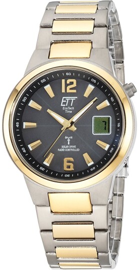 ETT Eco Tech Time Herreklokke EGT 11468 21M Everest II Sort/Gulltonet