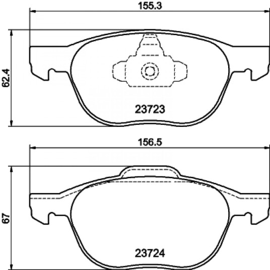Bremseklosser HELLA 8DB 355 011-191