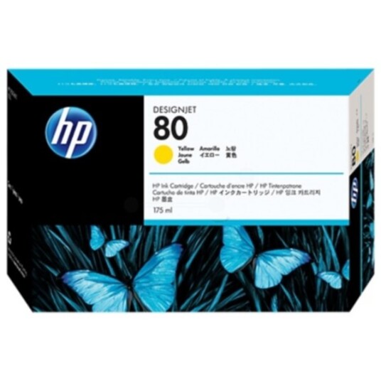 HP C4873A HP 80 Blekkpatron gul HP C4873A HP 80 Blekkpatron gul