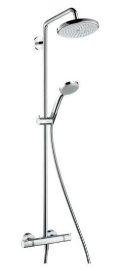 Hansgrohe Croma 220 Showerpipe Ø220 mm, Krom Hansgrohe Croma 220 Showerpipe Ø220 mm, Krom