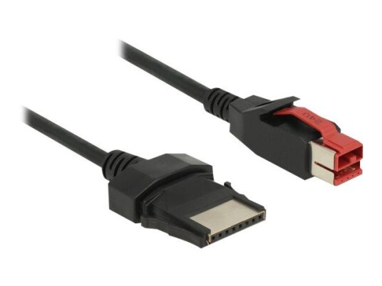Delock Strømforsynt USB-kabel - USB PlusPower (24 V) til 8-pins (1x8) PoweredUSB Remote Side - 2 m