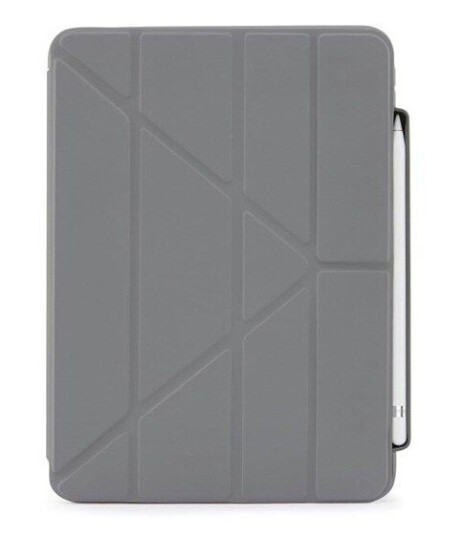 Pipetto iPad 10.9" (10:th gen) Origami No3 Pencil Case - Dark Grey