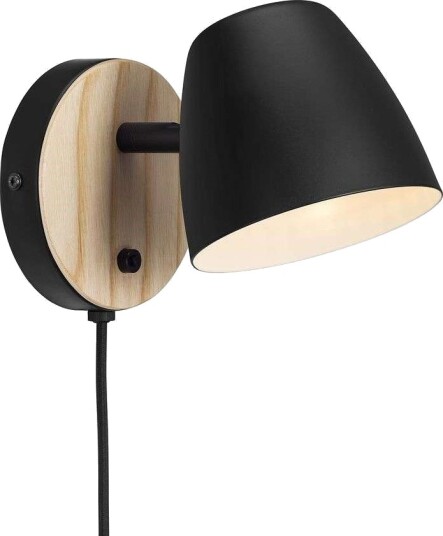 NORDLUX THEO VEGGLAMPE GU10 SORT