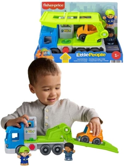 Fisher Price Little People Biltransporter Med Bil Og Figurer