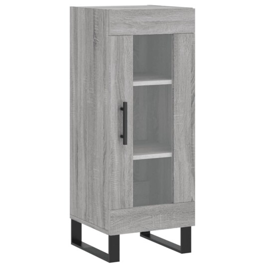vidaXL Highboard grå sonoma 34,5x34x180 cm konstruert tre 8720845484934