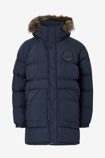 Superdry Parka Everest Longline Baffled Blå