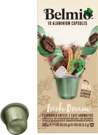 Belmio Irish Dream kaffekapsler for Nespresso 10 pakning