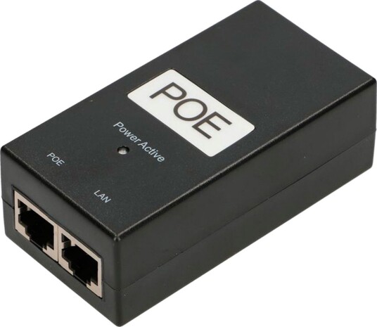 Extralink 24W PoE strømadapter med kabel 24V 1 port