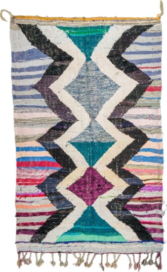 Marokkansk Boucherouite teppe 140 x 220 cm Størrelse: 140 x 220 cm