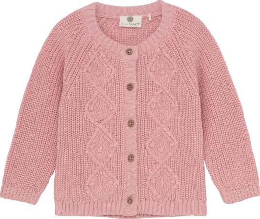 En Fant Cardigan Knit Bridal Rose (128 / 8 år)