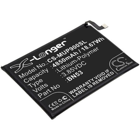 Xiaomi M2003J6B1I batteri (4850 mAh 3.85 V, Sort)
