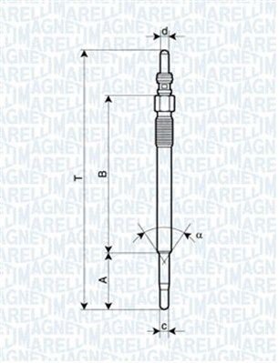 Glødeplugg MAGNETI MARELLI 062900048304