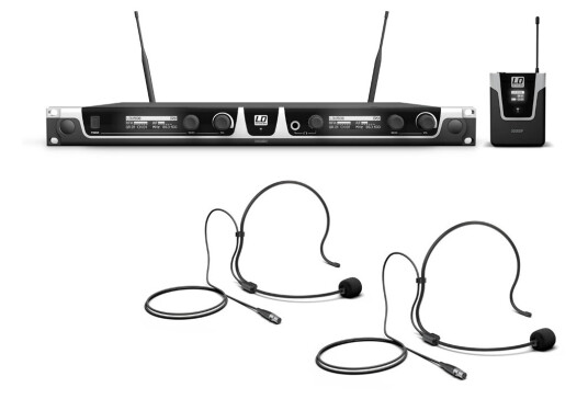 Ld Systems U5xx Bph 2 Trådløst System 2x Hodebøylemikrofoner Velg Frekvens