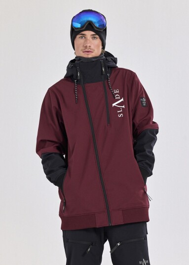 Slade Colorado Softshell Jacket Burgundy/Black M Skijakker