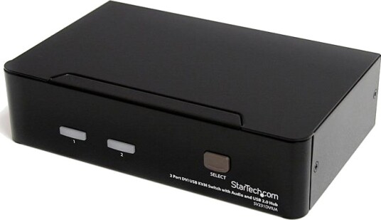 STARTECH 2 t DVI USB KVM Switch with Audio and USB 2.0 Hub