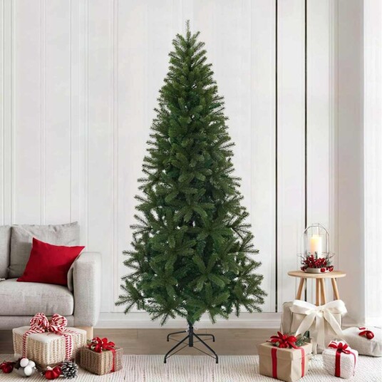  Kunstig juletre med stativ grønn 240 cm PVC PE og stål
