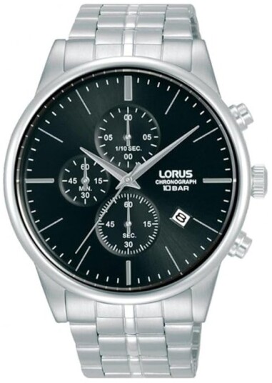 Lorus Herreklokke RM361JX9 Urban Sort/Stål Ø43 mm Lorus Herreklokke RM361JX9 Urban Sort/Stål Ø43 mm