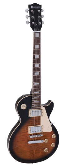 Dimavery LP-700 El-gitar Flamed brown
