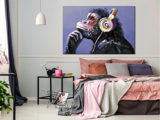 Tavle Musical Monkey 1 Part Wide 90X60 Artgeist sp. z o. o.