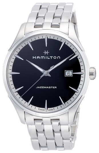 Hamilton Herreklokke H32451131 American Classic Jazzmaster Sort/Stål