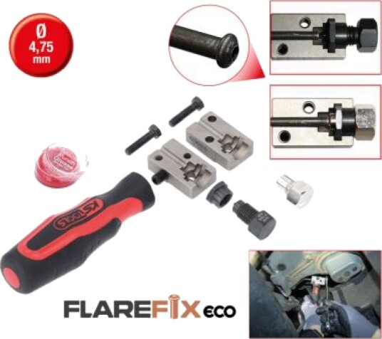 Ks Tools Flarefixeco 4,75 Mm Universalverktøy For Fakling Av Bremserør 4 Delt 122.1215