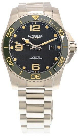 Longines Herreklokke L3.781.4.05.6 Hydroconquest Sort/Stål Ø41 mm
