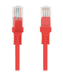 Lanberg Koblingskabel Rj-45 Hann Til Rj-45 Hann 3 M Utp Cat 6 Uten Hindringer Formstøpt Ral 3017 Rød