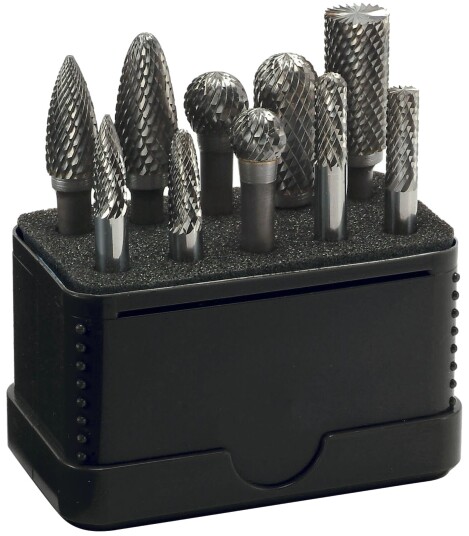 Alpen Drills Fresesett Tungsten Zf For Roterende Verktøy 10 Deler Alpen Drills Fresesett Tungsten Zf For Roterende Verktøy 10 Deler