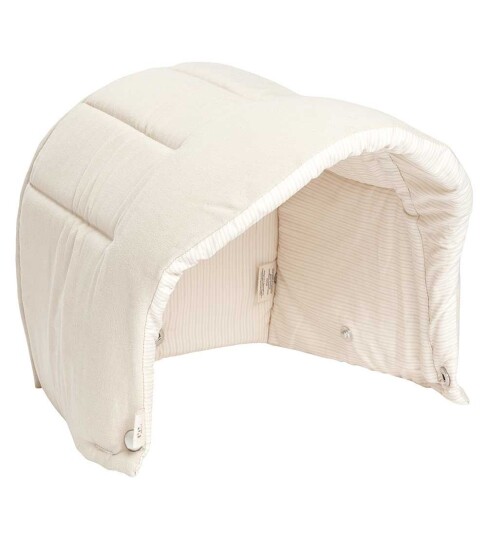 COPENHAGEN COLORS Baldakin til Babylift vol. 2 Cream Solid W. Cream Stripe