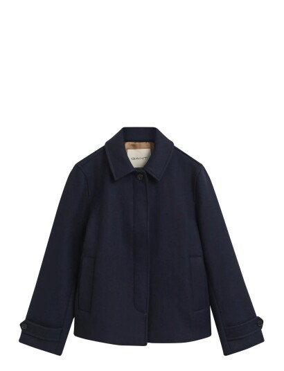 GANT Short Wool Blend Car Coat Navy XL/XXL