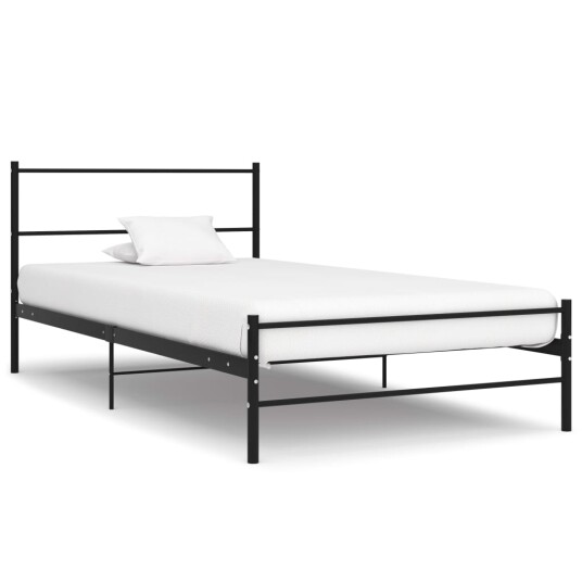 vidaXL Sengeramme svart metall 90x200 cm