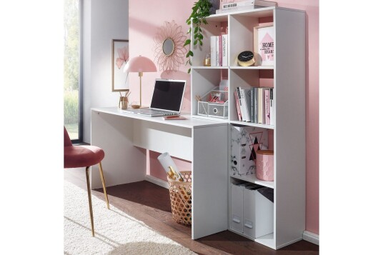 Skrivebord Wohnling med oppbevaringshylle 170 cm moderne Skrivebord Wohnling med oppbevaringshylle 170 cm moderne