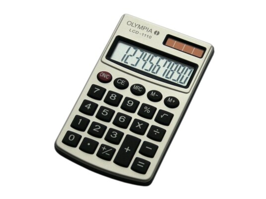 Olympia Lcd 1110, Lomme, Grunnleggende, 10 Sifre, 1 Linjer, Sølv Olympia Lcd 1110, Lomme, Grunnleggende, 10 Sifre, 1 Linjer, Sølv
