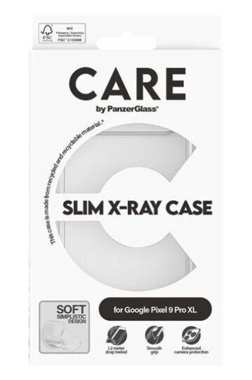 CARE by PanzerGlass Gjennomsiktig X-Ray Soft Case til Google Pixel 9 Pro XL