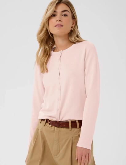 Saint Tropez A8661 Milasz R Neck Cardigan Pink M
