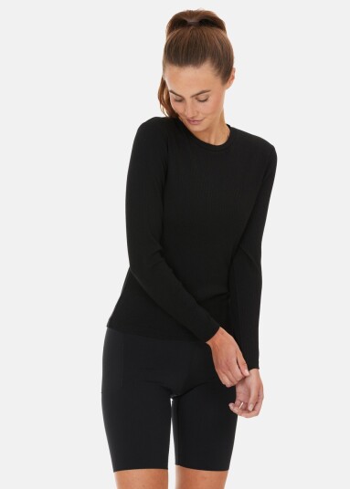 Athlecia Lankae W L/S Tee Black 46 Trenings T Shirts Athlecia Lankae W L/S Tee Black 46 Trenings T Shirts