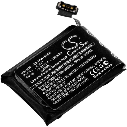 Batteri til Apple Watch Series 3 GPS 38mm etc