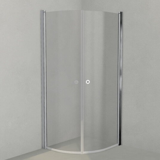 INR Iconic Nordic Rooms Dusjhjørne Linc Niagara Original, Grått Glass Krom / 80x90cm