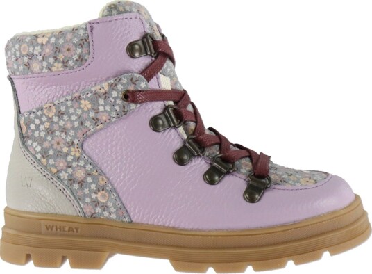 Wheat Vintersko - Toni Hiker - Tex - Litt Blue Blomster - Wheat - 33 - Vinterstøvler Brun Grå Lilla
