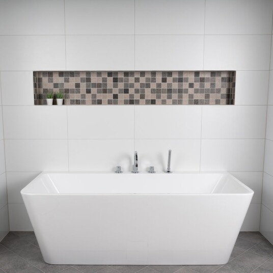 WHITE GLOSSY RECTIFIED 30X60 CM WHITE GLOSSY RECTIFIED 30X60 CM