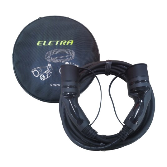 Eletra Ladekabel T2-T2 1P 32A 5M 7.4 Kw Eletra Ladekabel T2-T2 1P 32A 5M 7.4 Kw