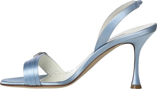 Manolo Blahnik Dame Sko Blå 38 EU, Manolo Blahnik Dame Sko Blå 38 EU,
