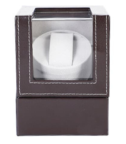 Luxury Watch Winder Box for Single Watch Brun
