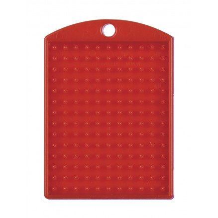Pixelhobby Nøkkelring Medaljong Rød 3x4cm 1 stk