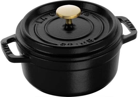 Staub La Cocotte rund gryte støpejern 0,4 L Svart Staub La Cocotte rund gryte støpejern 0,4 L Svart