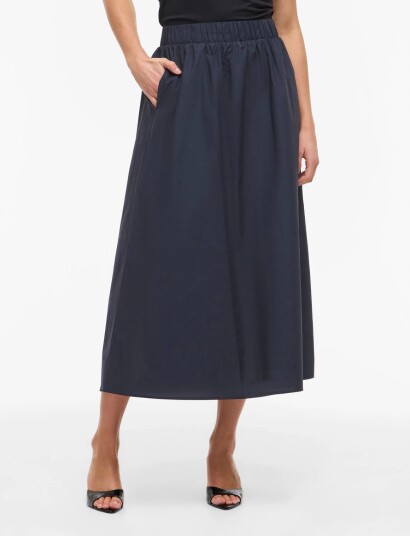 Vila Visophie Hw Ankle Skirt Noos Navy 38 Vila Visophie Hw Ankle Skirt Noos Navy 38