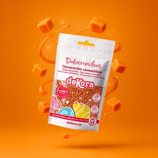 Karamellstrøssel Dekocrunchies Fra Dekora 100g